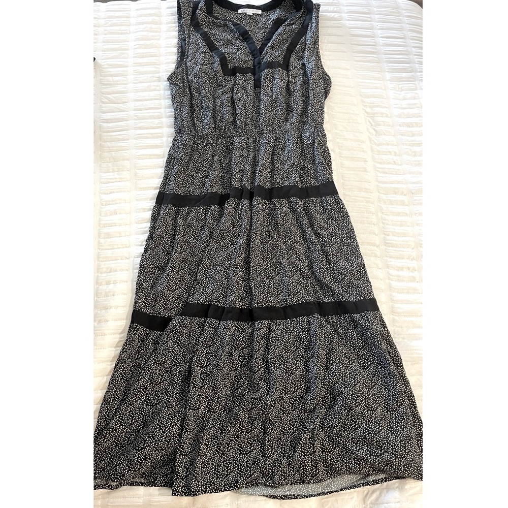 Tiered black and white midi dress by DR2 (from Nordstrom)